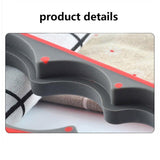 Silicone Jar Can Opener Multi-Purpose Lids Cap Arthritis Bottle Opener Easy Grip - Red - Side View