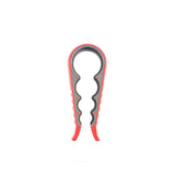 Silicone Jar Can Opener Multi-Purpose Lids Cap Arthritis Bottle Opener Easy Grip - Red - Extra Image