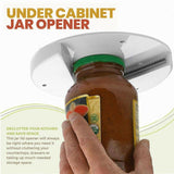 Under Cabinet Jar Opener Undermount Multipurpose Lid Gripper Bottle Opener Tools - Top-Down View