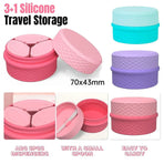 Silicone Jewelry Storage Box Portable Travel Packaging Outdoor Organizer - Pink