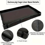 Waterproof Small Pet Crate Sump Cover Dirt Resistant Mat Easy to Clean Protector - Blue