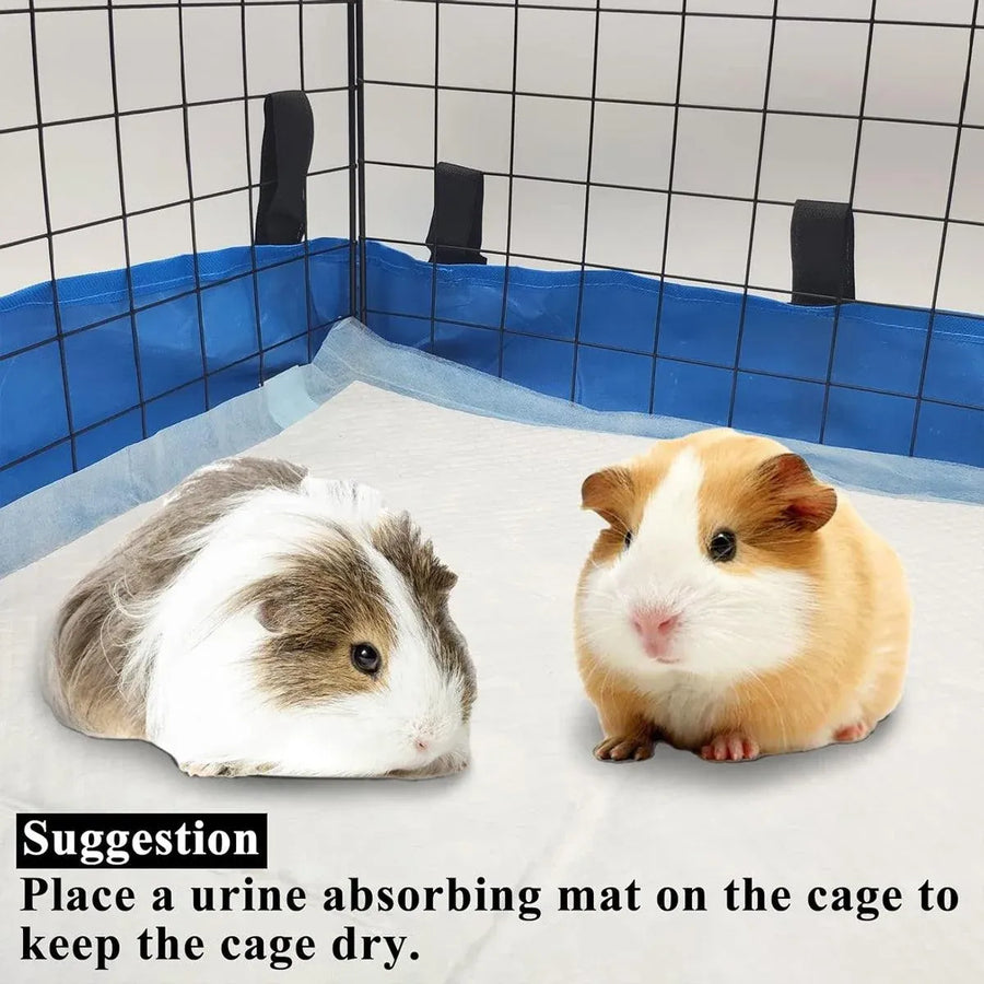Waterproof Small Pet Crate Sump Cover Dirt Resistant Mat Easy to Clean Protector - Blue