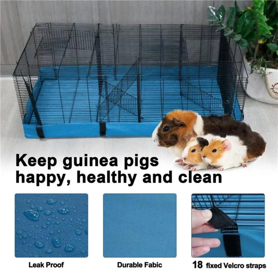 Waterproof Small Pet Crate Sump Cover Dirt Resistant Mat Easy to Clean Protector - Blue