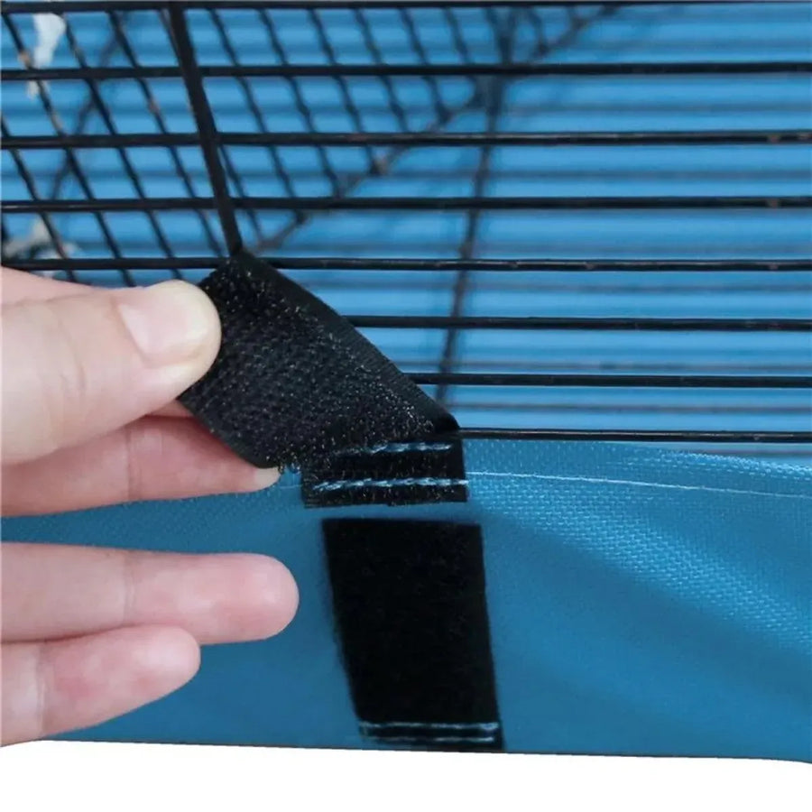 Waterproof Small Pet Crate Sump Cover Dirt Resistant Mat Easy to Clean Protector - Blue