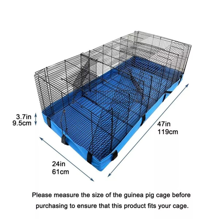 Waterproof Small Pet Crate Sump Cover Dirt Resistant Mat Easy to Clean Protector - Blue