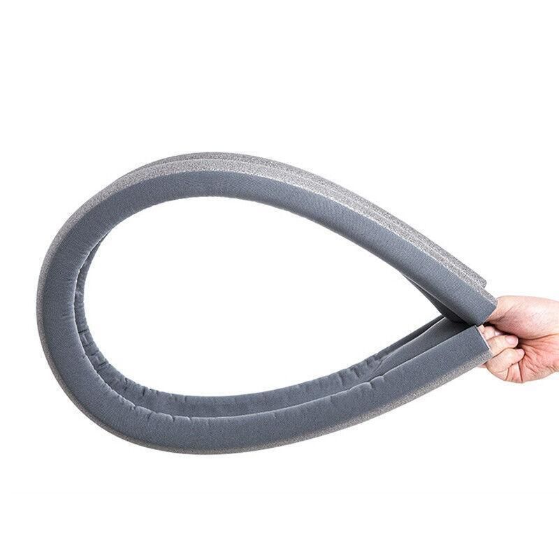 Door Bottom Seal Draft Stopper Guard Threshold Sealing Strip Wind Dust Protector - Brown