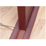 Door Bottom Seal Draft Stopper Guard Threshold Sealing Strip Wind Dust Protector - Grey