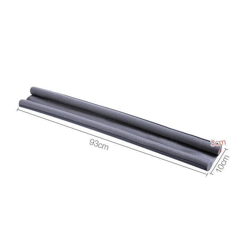 Door Bottom Seal Draft Stopper Guard Threshold Sealing Strip Wind Dust Protector - Grey