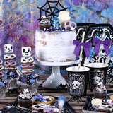 50pcs Bow Gift Packaging Sealing Tie Drawstring Baking Wrap Bag Decorative Ties - Blue - Top-Down View