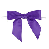 50pcs Bow Gift Packaging Sealing Tie Drawstring Baking Wrap Bag Decorative Ties - Blue - Low Angle