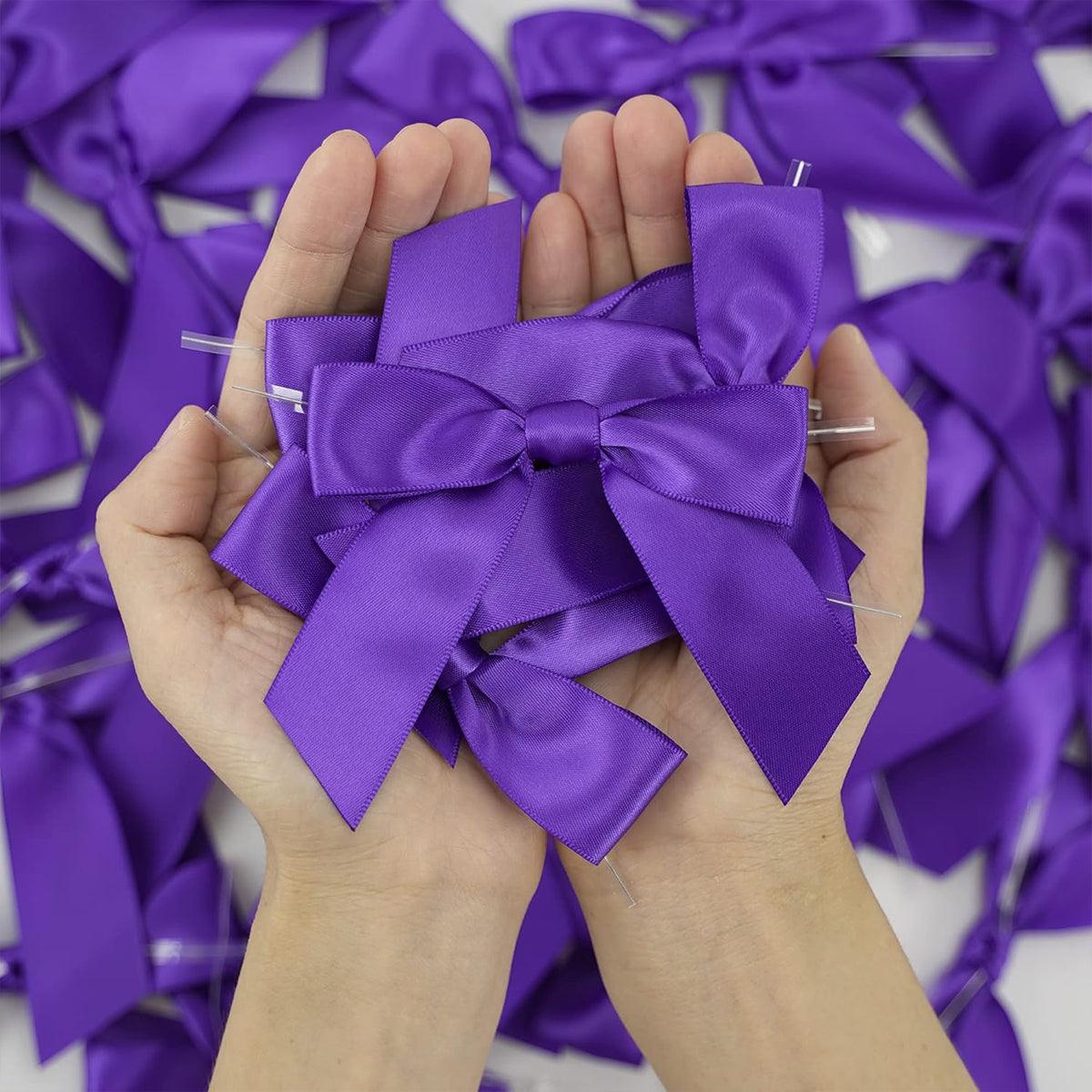 50pcs Bow Gift Packaging Sealing Tie Drawstring Baking Wrap Bag Decorative Ties - Pink