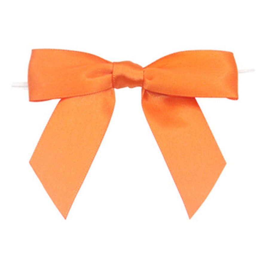 50pcs Bow Gift Packaging Sealing Tie Drawstring Baking Wrap Bag Decorative Ties - Pink