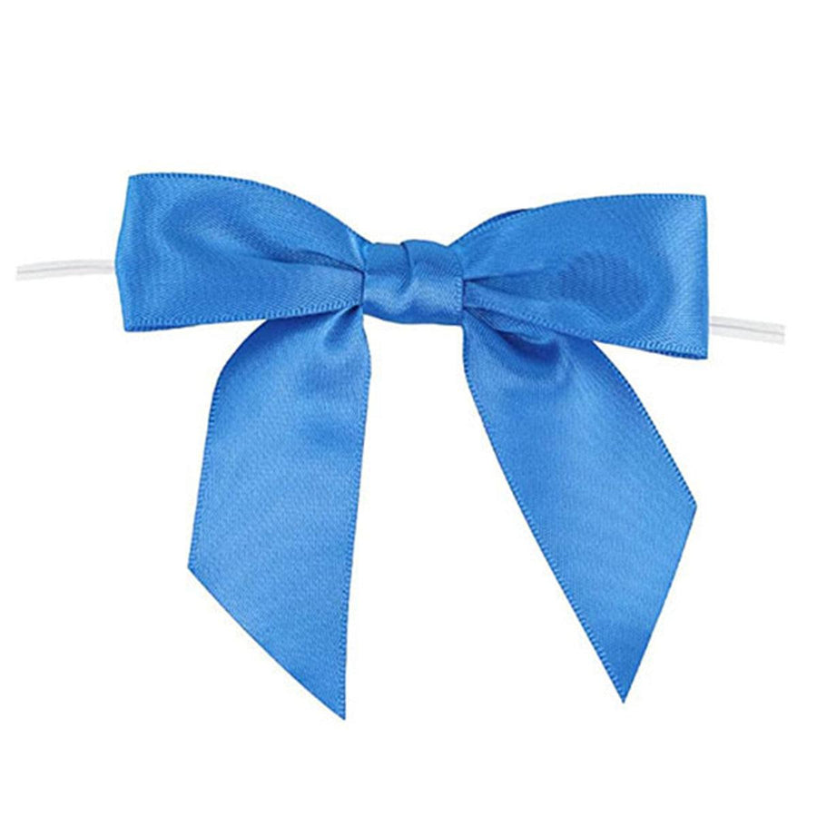 50pcs Bow Gift Packaging Sealing Tie Drawstring Baking Wrap Bag Decorative Ties - Red