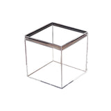 10pcs Clear Acrylic Plastic Boxes Square Storage Containers for Food  Small Item - 10pcs-75-75-75