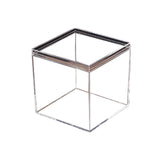 10pcs Clear Acrylic Plastic Boxes Square Storage Containers for Food  Small Item - 10pcs-75-75-75