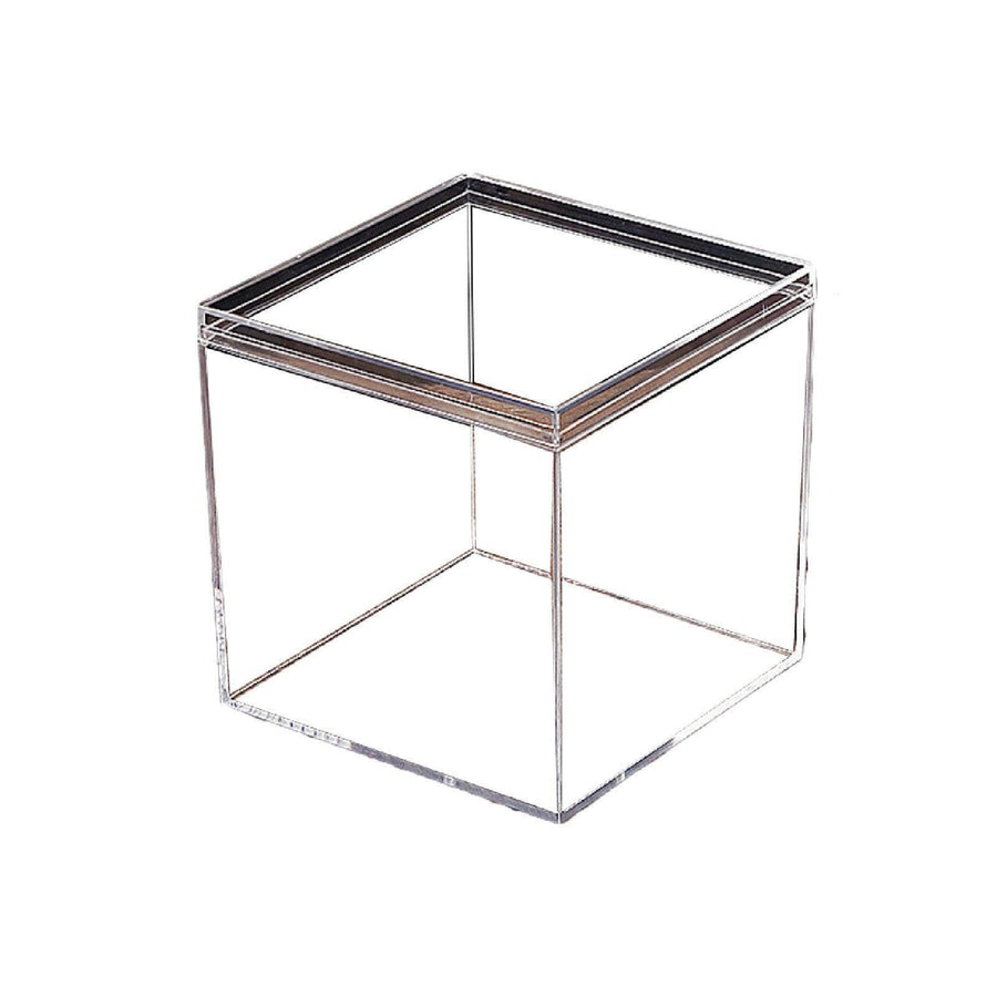 10pcs Clear Acrylic Plastic Boxes Square Storage Containers for Food  Small Item - 10pcs-75-75-75