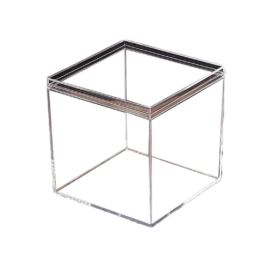 10pcs Clear Acrylic Plastic Boxes Square Storage Containers for Food  Small Item - 10pcs-75-75-75
