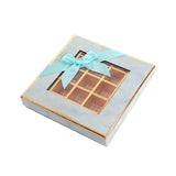 25X Valentines Day 9/12Grids Chocolate Box Gourmet Desserts Gift Display Window - Gray 9Grids-12-12-4-25pcs - Extra Image