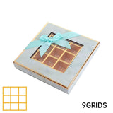 25X Valentines Day 9/12Grids Chocolate Box Gourmet Desserts Gift Display Window - Tiffany 9Grids-12-12-4-25pcs - Extra Image