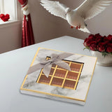 25X Valentines Day 9/12Grids Chocolate Box Gourmet Desserts Gift Display Window - Gray 12Grids-16-12-4-25pcs - Close-Up Angle