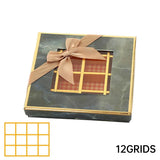 25X Valentines Day 9/12Grids Chocolate Box Gourmet Desserts Gift Display Window - Gray 12Grids-16-12-4-25pcs - Extra Image