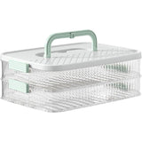 Multi Layer Dumpling Storage Box Refrigerator Freezer Organizer for Wonton - Front View