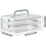 Multi Layer Dumpling Storage Box Refrigerator Freezer Organizer for Wonton - Side View