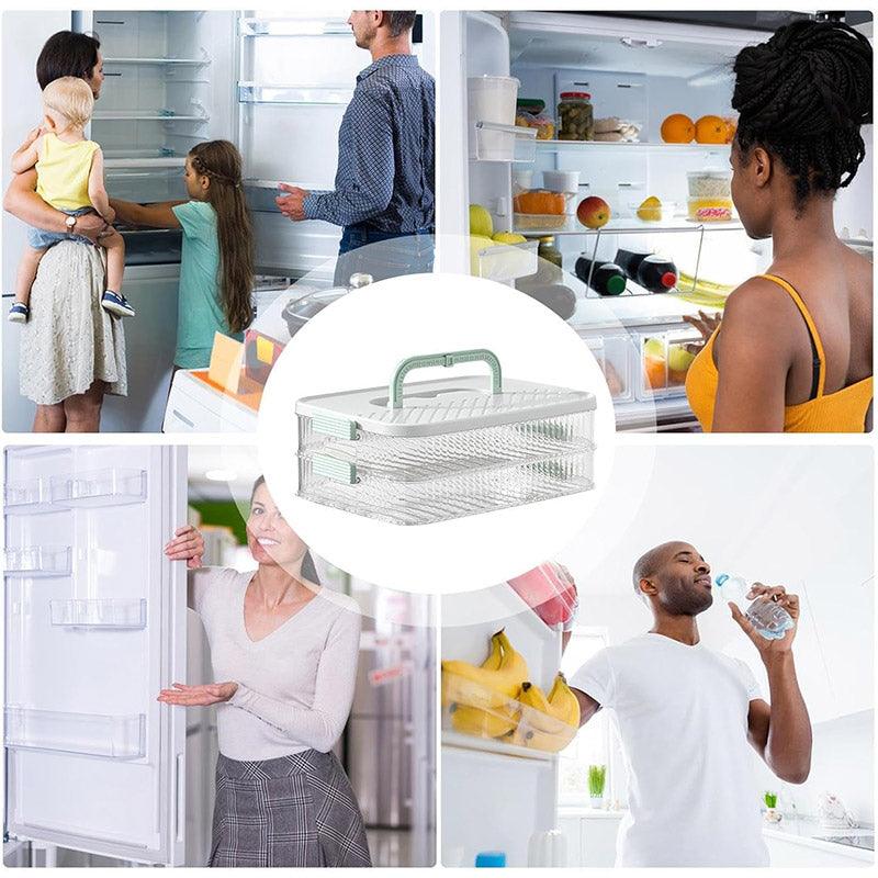 Multi Layer Dumpling Storage Box Refrigerator Freezer Organizer for Wonton
