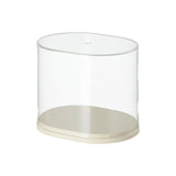 2pcs Clear Acrylic Display Case Transparent Box for Collectibles Dolls Figures - M - Low Angle