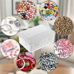 31PCS Plastic Home Storage Box Transparent Desktop Organizer Jewelry Beads Box