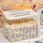 4 Layer Dumpling Box Kitchen Refrigerator Storage Container Frozen Food Crisper