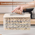 4 Layer Dumpling Box Kitchen Refrigerator Storage Container Frozen Food Crisper