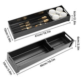 Kitchen Cabinet Drawer Cutlery Tray Utensil Organiser Insert Divider Storage - 46x10cm - Side View