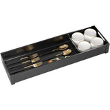 Kitchen Cabinet Drawer Cutlery Tray Utensil Organiser Insert Divider Storage - 46x10cm - Rear View