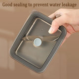 4pcs Sealed Crisper Food Storage Container Set Bento Box Refrigerator Organizer - Rear View
