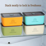 4pcs Sealed Crisper Food Storage Container Set Bento Box Refrigerator Organizer - Extra Image