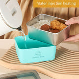 4pcs Sealed Crisper Food Storage Container Set Bento Box Refrigerator Organizer - 45-Degree Angle