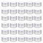 Cosmetic Cream Jar Bottle 50PCS 5g Transparent Round Refillable Sample Container - White Flat Lid Jar