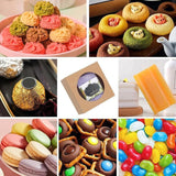 50PCS Handmade Soap Paper Box Round Window Kraft Black White Candy Biscuit Box - Black-50pcs 9*9*1.5CM