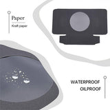 50PCS Handmade Soap Paper Box Round Window Kraft Black White Candy Biscuit Box - Black-50pcs 9*9*1.5CM