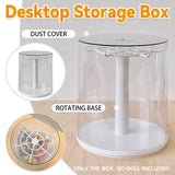 Doll Pendant Display Box Transparent Rotary Hand Operated Blind Box Storage Rack