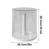 Doll Pendant Display Box Transparent Rotary Hand Operated Blind Box Storage Rack - Side View