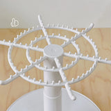Doll Pendant Display Box Transparent Rotary Hand Operated Blind Box Storage Rack - 45-Degree Angle