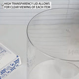 Doll Pendant Display Box Transparent Rotary Hand Operated Blind Box Storage Rack - Rear View