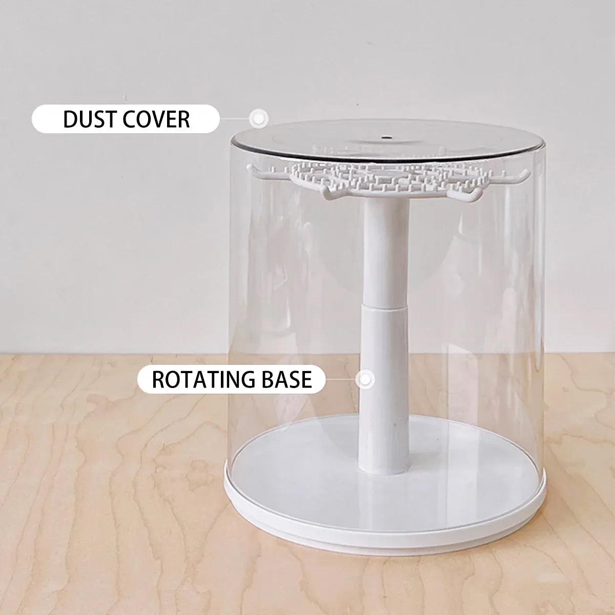 Doll Pendant Display Box Transparent Rotary Hand Operated Blind Box Storage Rack