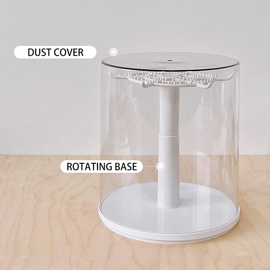 Doll Pendant Display Box Transparent Rotary Hand Operated Blind Box Storage Rack