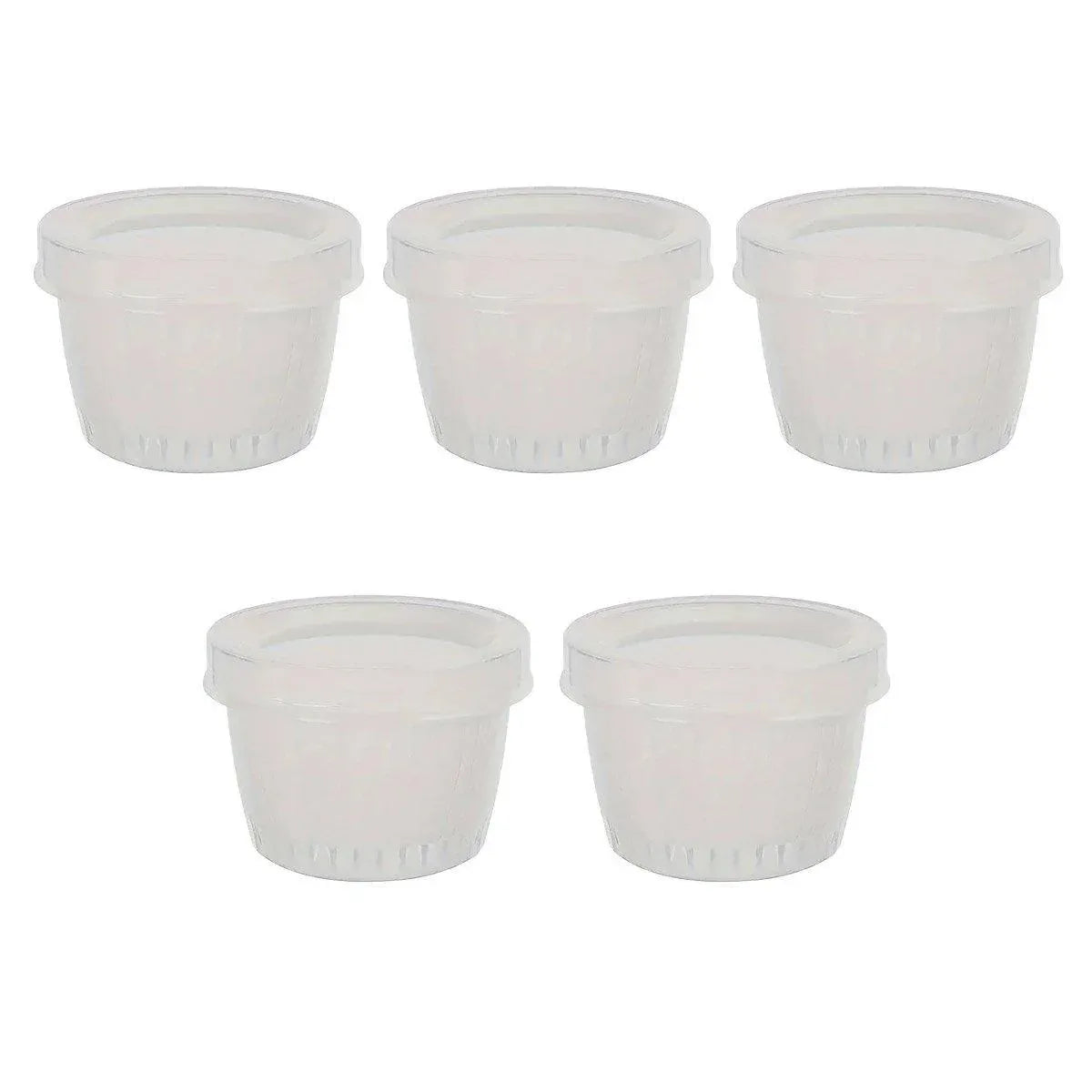 5pcs Plastic Storage Containers with Lids Refrigerator Organizer Box for Kitchen