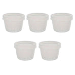 5pcs Plastic Storage Containers with Lids Refrigerator Organizer Box for Kitchen