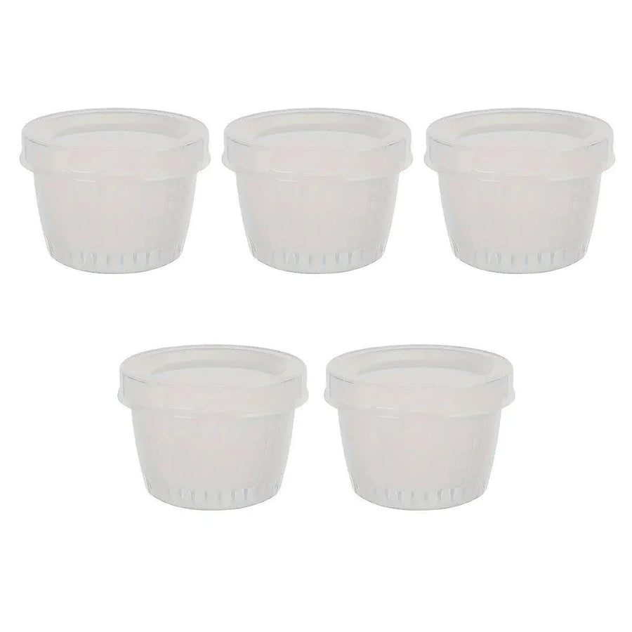 5pcs Plastic Storage Containers with Lids Refrigerator Organizer Box for Kitchen