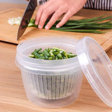 5pcs Plastic Storage Containers with Lids Refrigerator Organizer Box for Kitchen - Low Angle